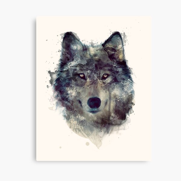 Wolf // Persevere Canvas Print
