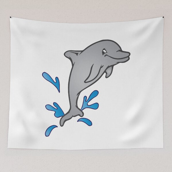 Item preview, Dolphin jumps out of the water designed and sold by tarek25.