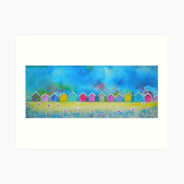 Beach Huts Art Print