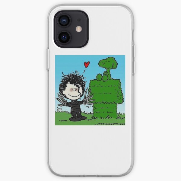 Edward Scissorhand et Bonsai Snoopy Coque souple iPhone