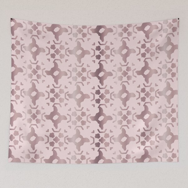 Item preview, Metallic Rose Gold Geo Grid Pattern Seamless Vector, Drawn Foil Shapes designed and sold by Limolida.