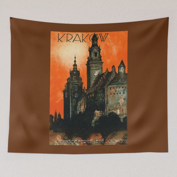 Item preview, Krakow, Poland Travel Poster designed and sold by ExpressingSelf.