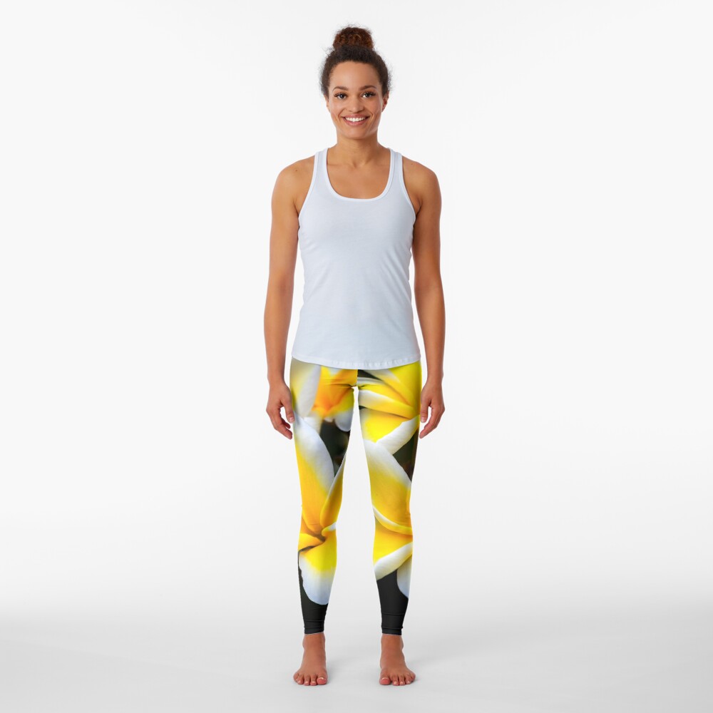 Women's Flowboarding Compression Leggings in Plumeria 💧🔆 – SABI GAÏA®