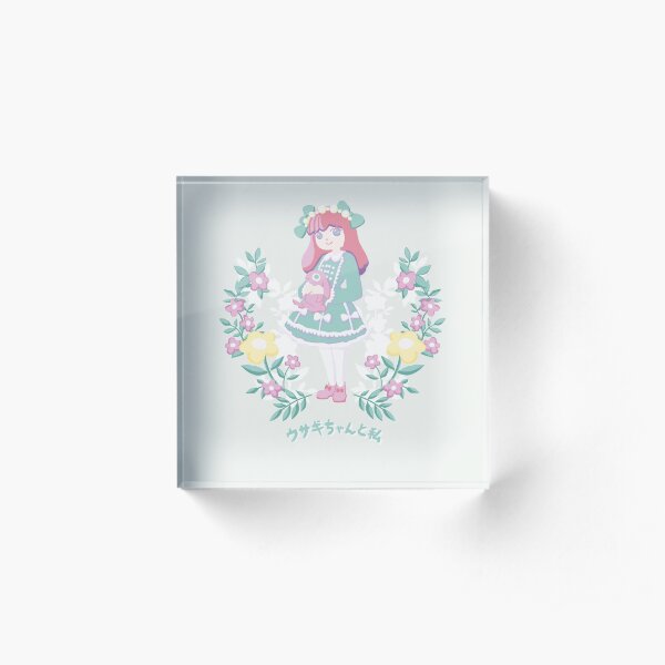 Bunny and Me Acrylic Block