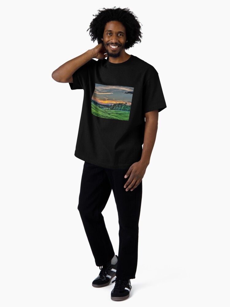 Thumbnail 4 of 7, Oversized T-Shirt, Sunset in peaceful valley. designed and sold by Scooterbob.