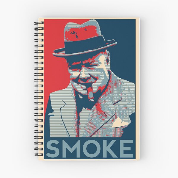 Item preview, Smoke - Churchill with cigar obama style poster graphic designed and sold by VintageX Design by NDub.