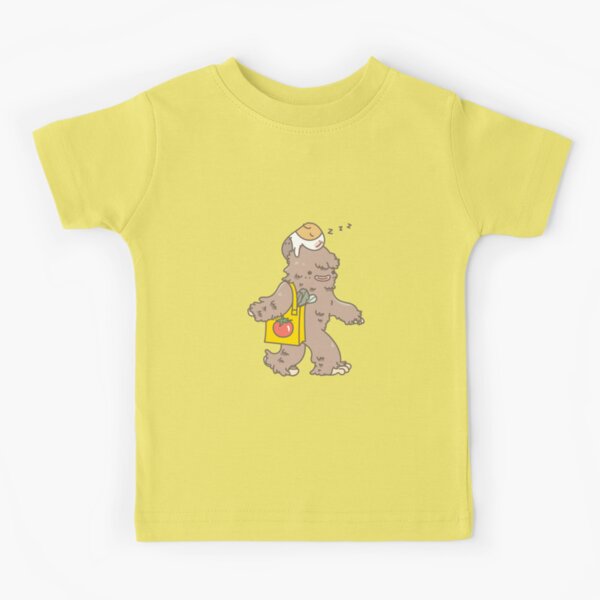 "Bubu the Guinea Pig, Bigfoot Baby Sitter" Kids TShirt by Miri