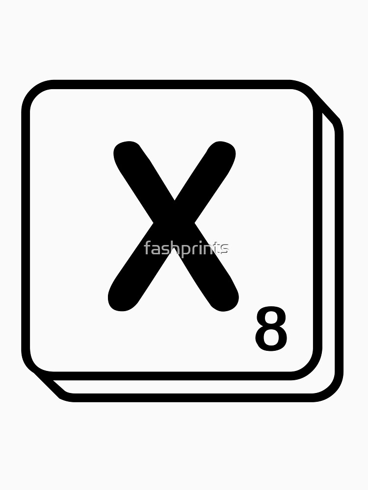 "X scrabble print" Tshirt by fashprints Redbubble