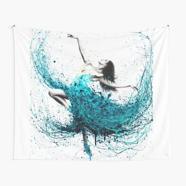 Teal Dancer Tapestry