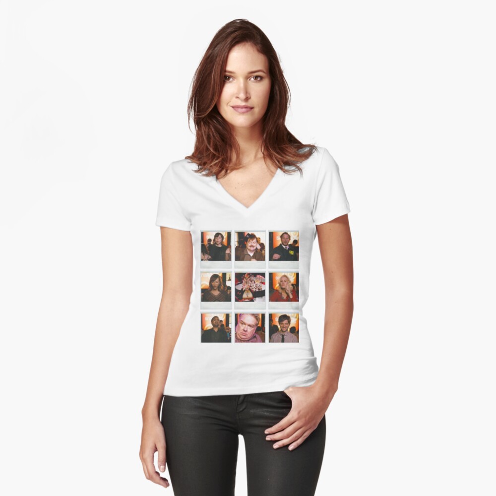 Item preview, Fitted V-Neck T-Shirt designed and sold by shaylikipnis.