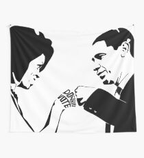DON'T BOO, VOTE: Obama Fist Bump Wall Tapestry