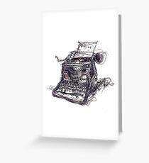 Eat Words Greeting Card