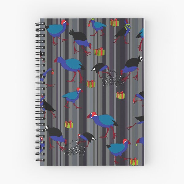 Item preview, Pukeko and Takahe Party - Grey Stripe designed and sold by CopperCatkin.