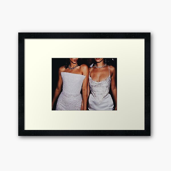vintage fashion Framed Art Print