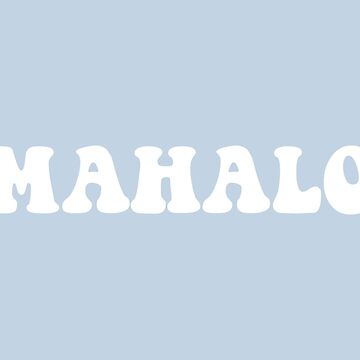 Artwork thumbnail, mahalo by mauikauai