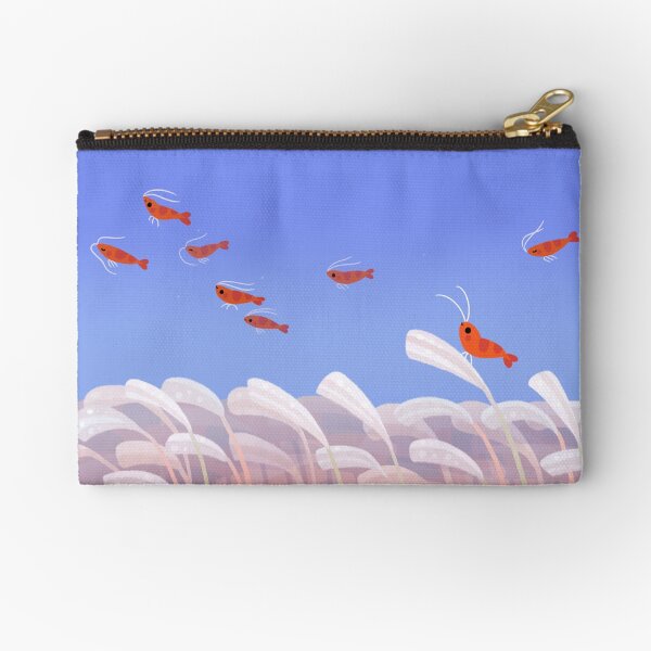 Flying cherry shrimp Zipper Pouch