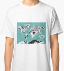 World Map landmarks Classic T-Shirt
