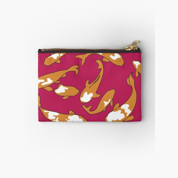 Item preview, Swimming Japanese Carp – orange & raspberry designed and sold by polkadotjelly.