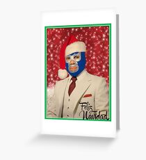 Blue Demon Christmas Wishes Greeting Card