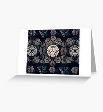 Sacred Geometry Mix- Platonic Solids Greeting Card