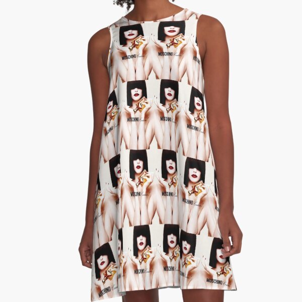 Moschino Couture Perfume A-Line Dress