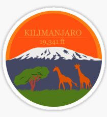 Kilimanjaro Altitude Sticker
