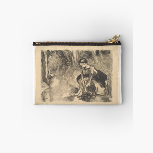Item preview, A Young Woman Washing Her Feet at the Edge of a Stream designed and sold by guagamela617.