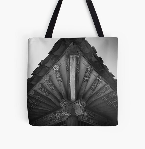 Korean Temple All Over Print Tote Bag