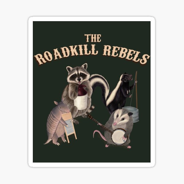 The Roadkill Rebels - Animals playing Instruments Sticker