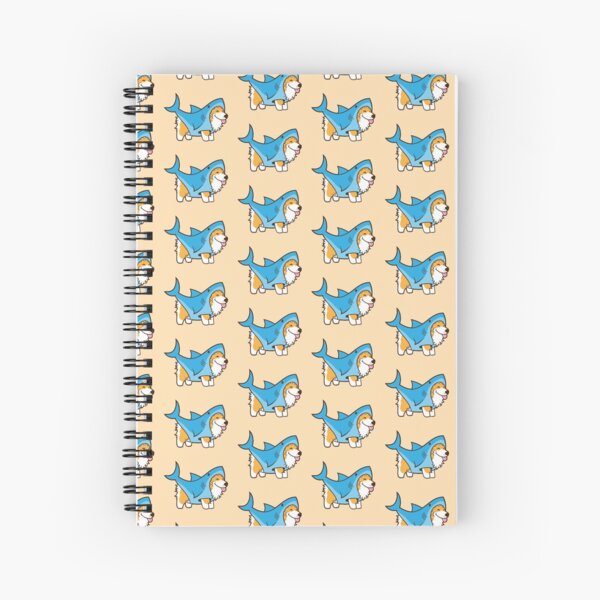 Corgi In a Shark Suit Spiral Notebook