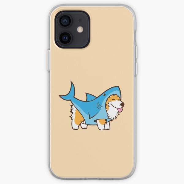 Corgi In a Shark Suit iPhone Soft Case