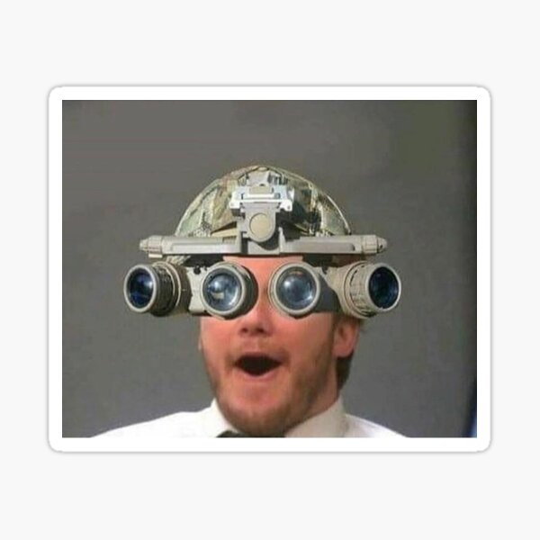 Quad Nods Chris Pratt Meme Sticker