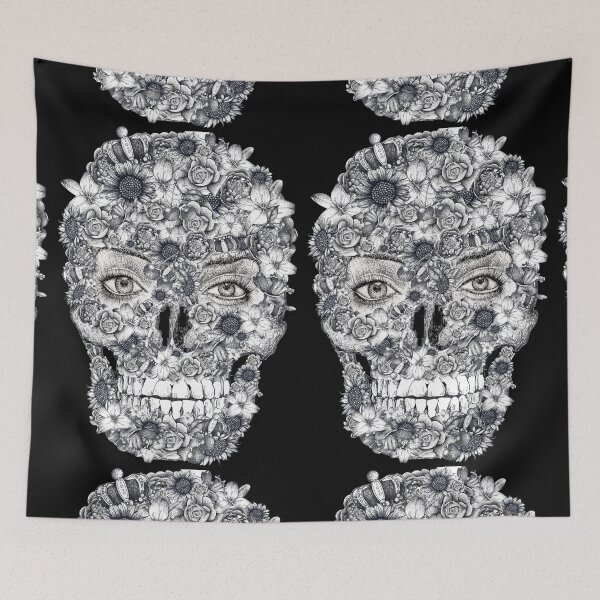 Item preview, Floral Skull designed and sold by Flower Magic .