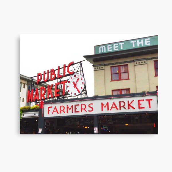 Pike Place Market Canvas Print