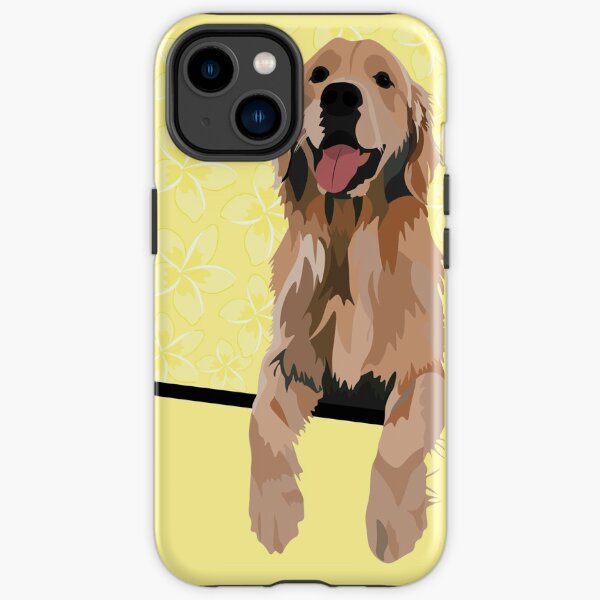 Golden Retriever Sticker, Golden Sticker, Golden Retriever Phone Case, Yellow Golden Retriever, Golden Retriever Notebook, Cute Notebook, Dog Lover iPhone Tough Case