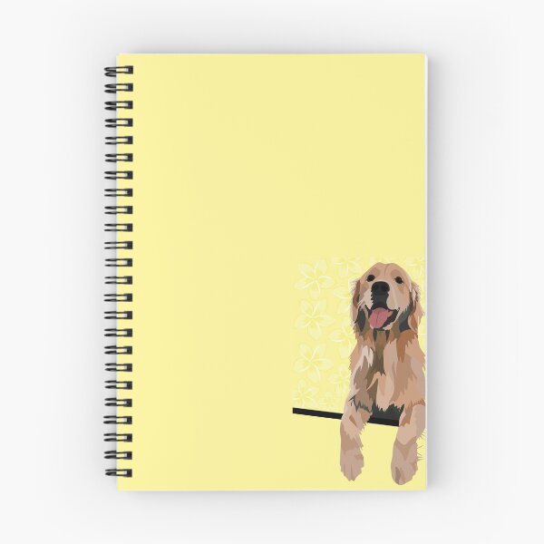 Item preview, Golden Retriever Sticker, Golden Sticker, Golden Retriever Phone Case, Yellow Golden Retriever, Golden Retriever Notebook, Cute Notebook, Dog Lover designed and sold by beebeachey.