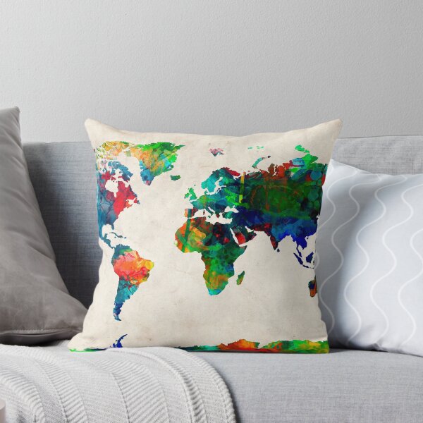 Item preview, World Map watercolor designed and sold by BekimART.