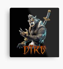 Dire Skin-Fortnite Metal Print