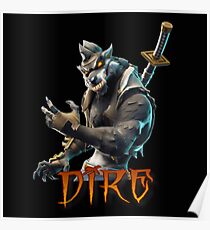Dire Skin-Fortnite Poster