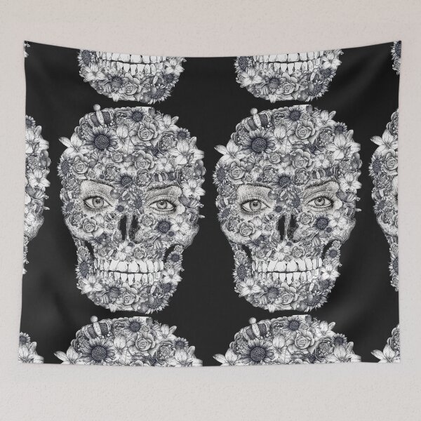 Artikelvorschau, Floral Skull with Eyes entworfen und verkauft von Flower Magic .