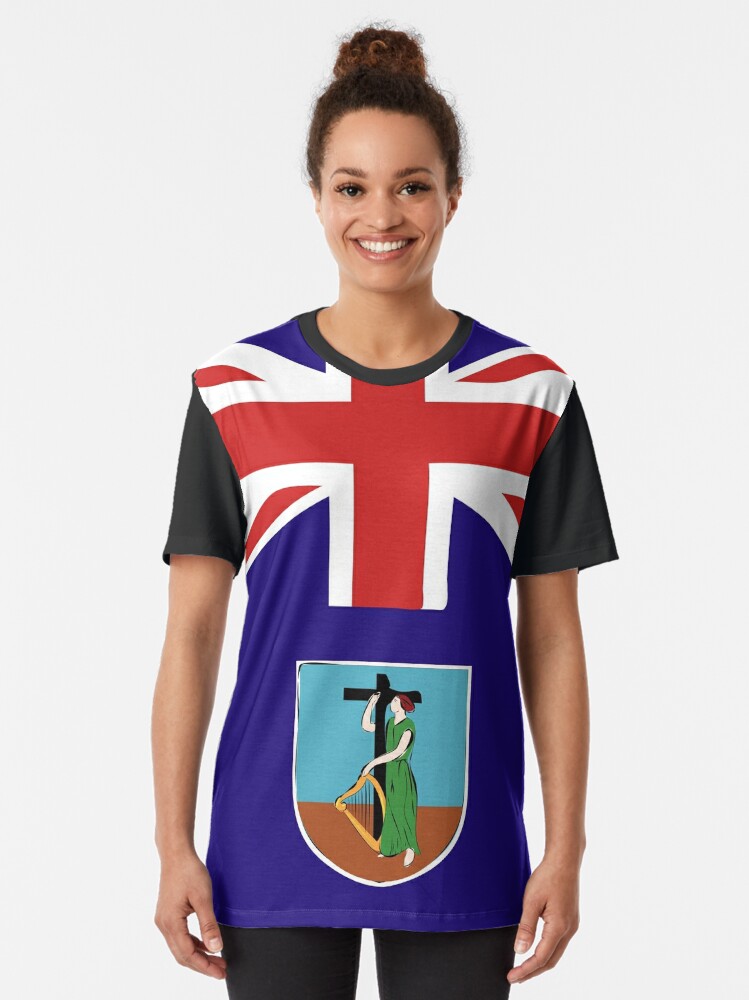 Download "Montserrat flag emblem" T-shirt by textures-store | Redbubble