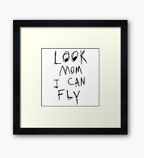 look mom i can fly Framed Print