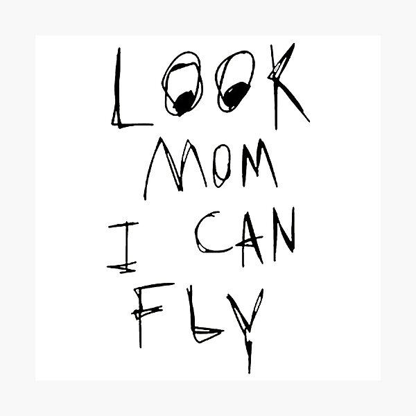 look mom i can fly Photographic Print