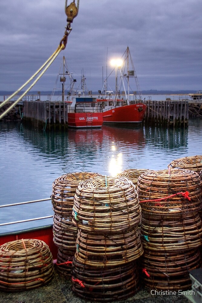 "Cray Pots at Stanley Harbour, Tasmania" by Christine Smith Redbubble