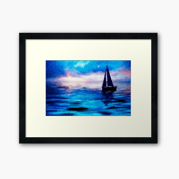 I'm Sailing Away Framed Art Print