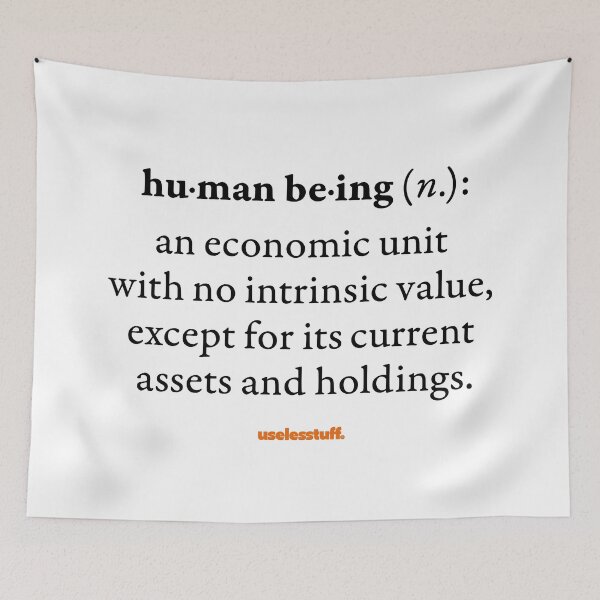 Item preview, 16269-02-BLT – Uselesstuff® Dictionary – Human Being – Unit (Black) designed and sold by Uselesstuff.
