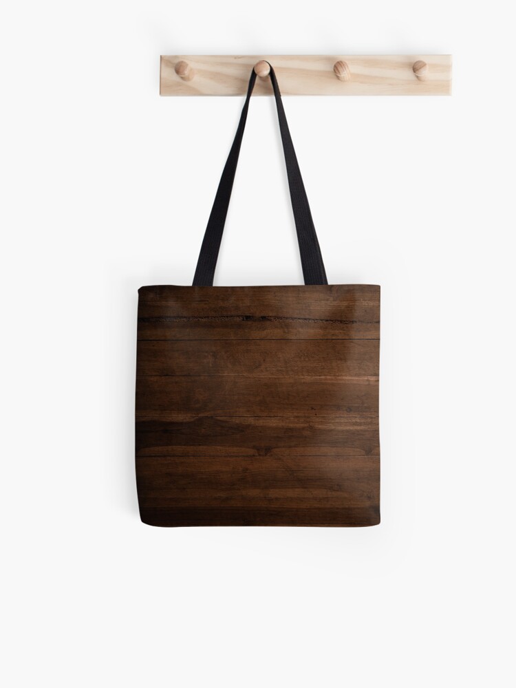 wooden tote bag