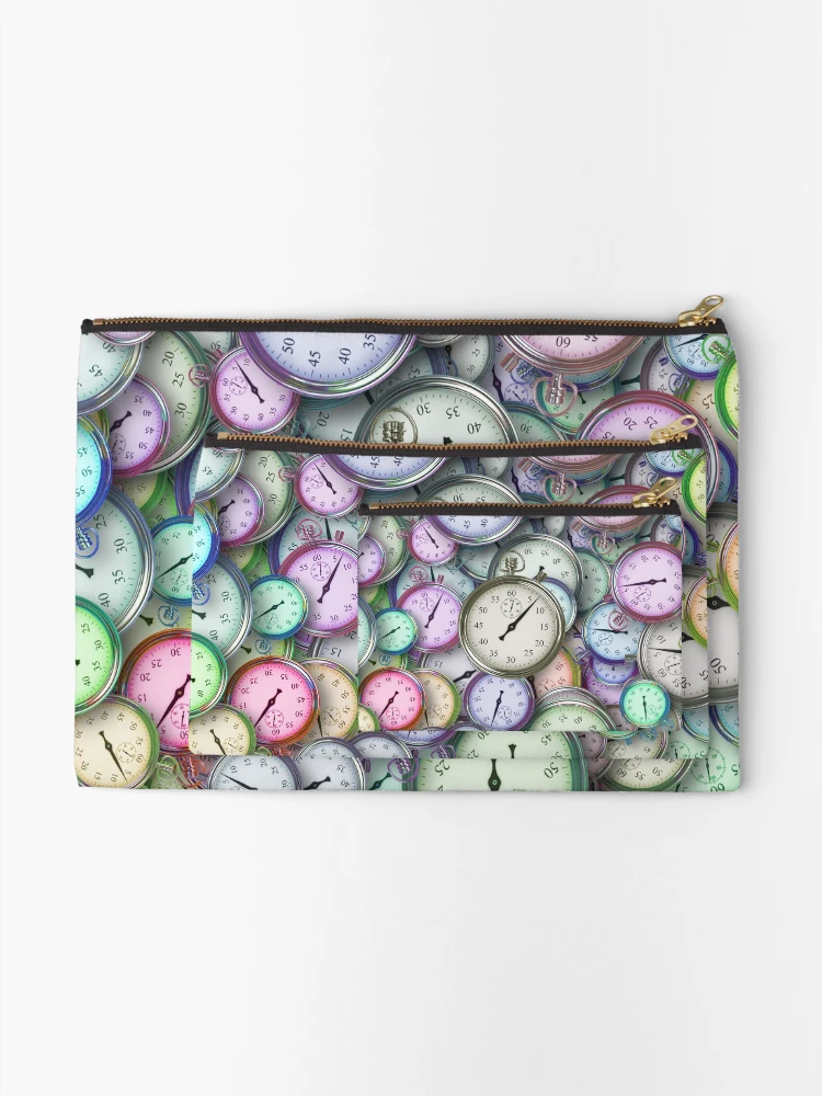 Thumbnail 2 of 4, Zipper Pouch, Time - Stopwatches designed and sold by LemonTreeDesign.