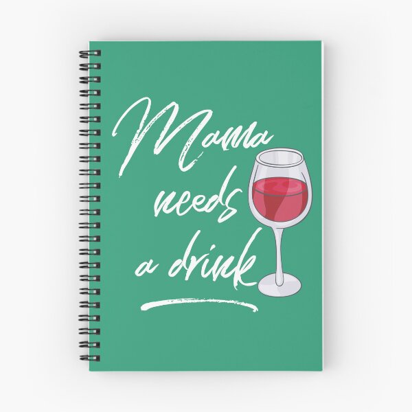 Item preview, Mama Needs a Drink Wineglass Design designed and sold by 2CreativeNomads.