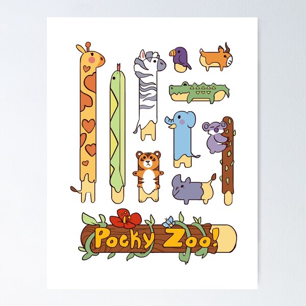Artikel-Vorschau von Pocky Zoo!, designt und verkauft von KichiArt.